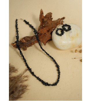 Black Tourmaline Necklace Set