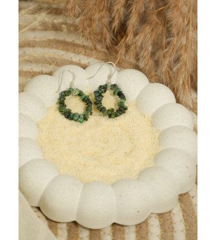 Emerald Boho Earrings