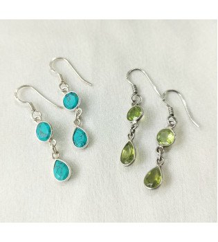 Turquoise and peridot combo 
