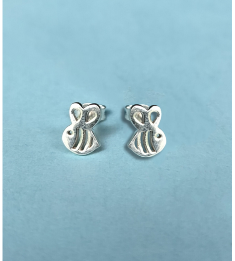 Plain Silver Honeybee stud