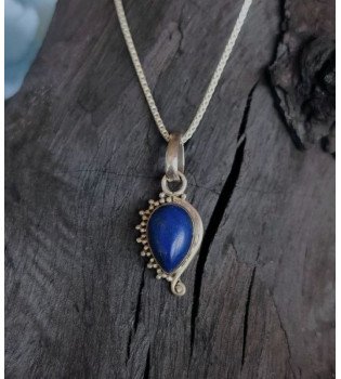 Lapis Lazuli Asymmetric Drop Pendant