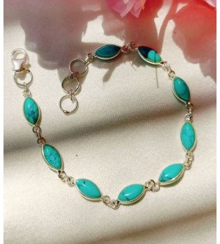 Turquoise Marquise bracelet