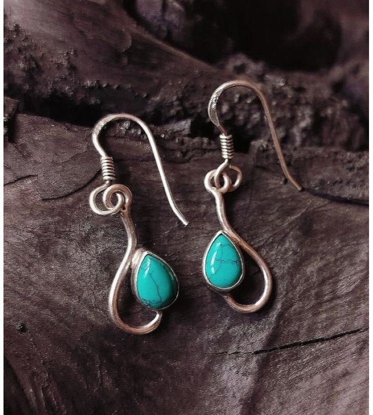 Turquoise Teardrop Earrings